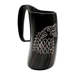 Medieval Viking Horn Tankard Beer Mug Handcrafted Genuine Ox Horn