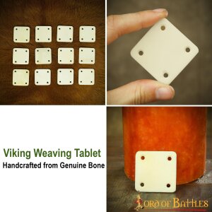 Viking Weaving Bone Tablets Functional Genuine Bone Accessory