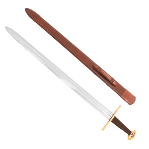 mittelalterliches Schwert mit Lederscheide  Typ XI Oakeshott