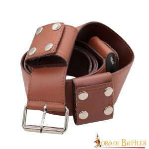 Handcrafted Leather Belt for LARP and Cosplay