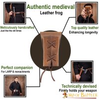 Medieval Genuine Leather Frog for Swords Axes and Daggers