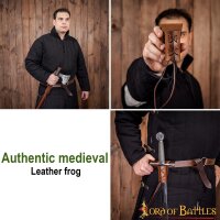 Medieval Genuine Leather Frog for Swords Axes and Daggers