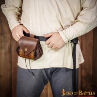 Out on an Odyssey Medieval Belt Pouch with Antique Brass Details