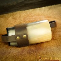 Handcrafted Genuine Leather Holder for Horn Tumbler and Cups