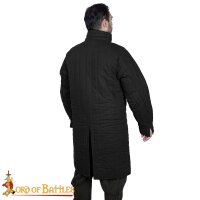 Medieval 13th Century Padded Gambeson (Type 8) with Closed Collar Black