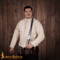 15th Century Ecru Arming Doublet Canvas Cotton Ecru