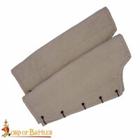 Medieval Padded Greaves Handmade from Sturdy Canvas Cotton