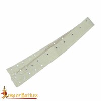 Medieval Padded Arming Belt Handmade from Sturdy Canvas Cotton Ecru
