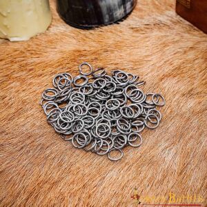 Mild Steel Loose Rings, Butted Round Rings, 9 mm (0.354 in) 16 gauge