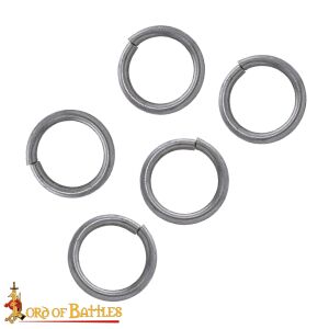 Mild Steel Loose Rings, Butted Round Rings, 9 mm (0.354 in) 16 gauge