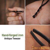 Hand Forged Iron Tweezer Antique Functional Accessory