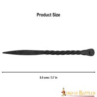 Medieval Hand Forged Iron Ear Scoop Historically Inspired Accessory