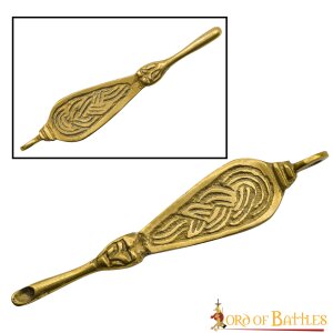 Ornate Viking Pure Solid Brass Ear Cleaner Fully...