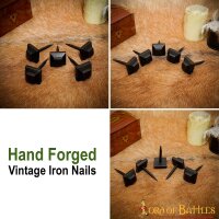 Hand Forged Vintage Iron Nails Set of 5 Pieces
