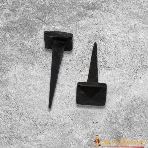 Hand Forged Iron Nails Set of 10 Pieces Functional Accessory