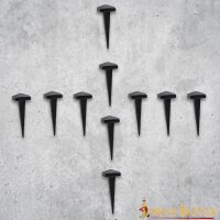 Hand Forged Iron Nails Set of 10 Pieces Functional Accessory
