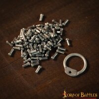 Aluminium Loose Rings, Round Rings with Dome Rivets, 10 mm 16 gauge