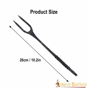 Viking Pot Fork Hand Forged Iron Camping Accessory