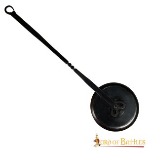 Cooking Pan with Long Handle Hand Forged Iron Camping Accessory