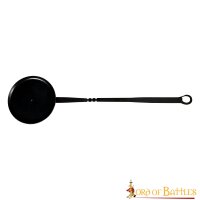 Cooking Pan with Long Handle Hand Forged Iron Camping Accessory