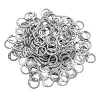 Aluminium Loose Rings, Flat Rings with Dome Rivets, 10 mm 16 gauge