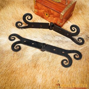 Vintage Door Hinges Pair Handmade Iron Rustic Functional Accessory