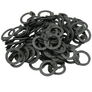 Mild Steel Loose Rings, Flat Rings with Wedge Rivets, 9 mm 17 gauge