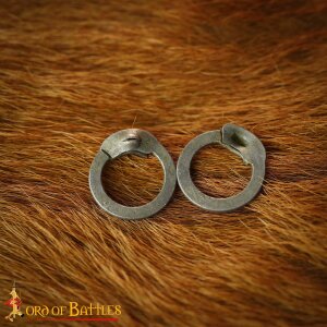 Mild Steel Loose Rings, Flat Rings with Wedge Rivets, 9 mm 17 gauge