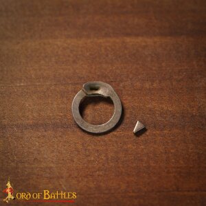 Mild Steel Loose Rings, Flat Rings with Wedge Rivets, 9 mm 17 gauge