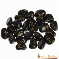 Medieval Viking Handcrafted Rune Stones Set with Bag Gaming Accessory