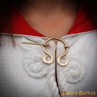Viking Soothsayers Brass Fibula Cloak Brooch
