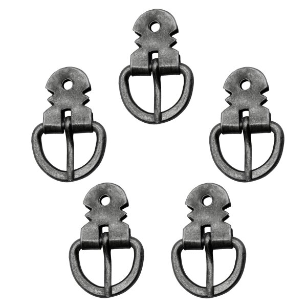 Dark Ages Armor Tough Steel Buckle Set of 5