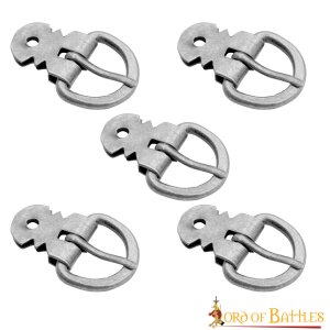 Dark Ages Armor Tough Steel Buckle Set of 5