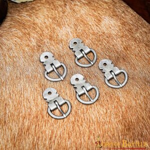 Dark Ages Armor Tough Steel Buckle Set of 5