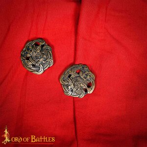 Viking Greiftier Antique Brass Brooch Set of 2