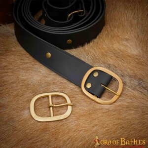 Medieval Oval Pure Brass Buckle Large