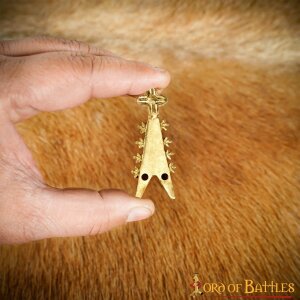 The Swallow Tail Medieval Belt End Solid Brass Chape