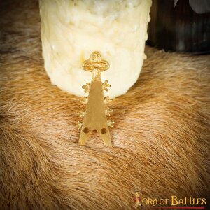 The Swallow Tail Medieval Belt End Solid Brass Chape