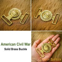 Civil War Confederate officers Brass Belt Buckle