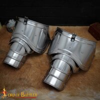 Light medieval fantasy Knightly Pauldrons polished