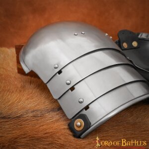 Medieval Knightly Classic Steel Pauldrons 16 gauge