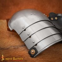 Medieval Knightly Classic Steel Pauldrons 16 gauge