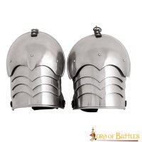 Medieval Knightly Spaulders Functional Shoulder Armor 16 gauge