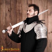 Medieval Knightly Spaulders Functional Shoulder Armor 16 gauge