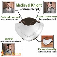 Medieval Simple Gorget 18 gauge