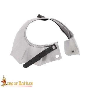 Gothic Knight Gorget with fluting and roped design edges...