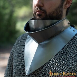 Medieval 15th Century Gorget with bevor 16 gauge