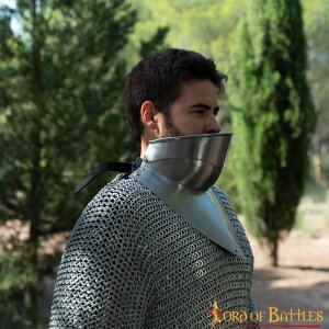 Medieval 15th Century Gorget with bevor 16 gauge