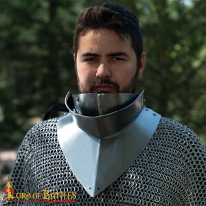 Medieval 15th Century Gorget with bevor 16 gauge