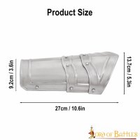 Medieval Fantasy Steel Bracers for LARP